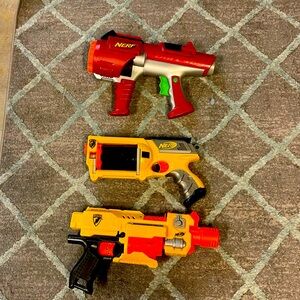 Vintage Nerf Gun Lot Of 3